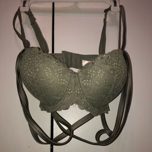 SOLD-34DD Victoria Secret Green Bra
